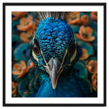 Close Up Portrait Of A Peacock Head thumbnail