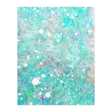 Blue Green Dreamy Marble, Minimal Abstract Pastel Graphic Design Eclectic Bohemian Painting Texture (Print Only) thumbnail