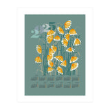 calendar 2025  linocut meadow green (Print Only) thumbnail
