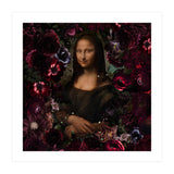 Mona Lisa And Dark Flowers (Print Only) thumbnail