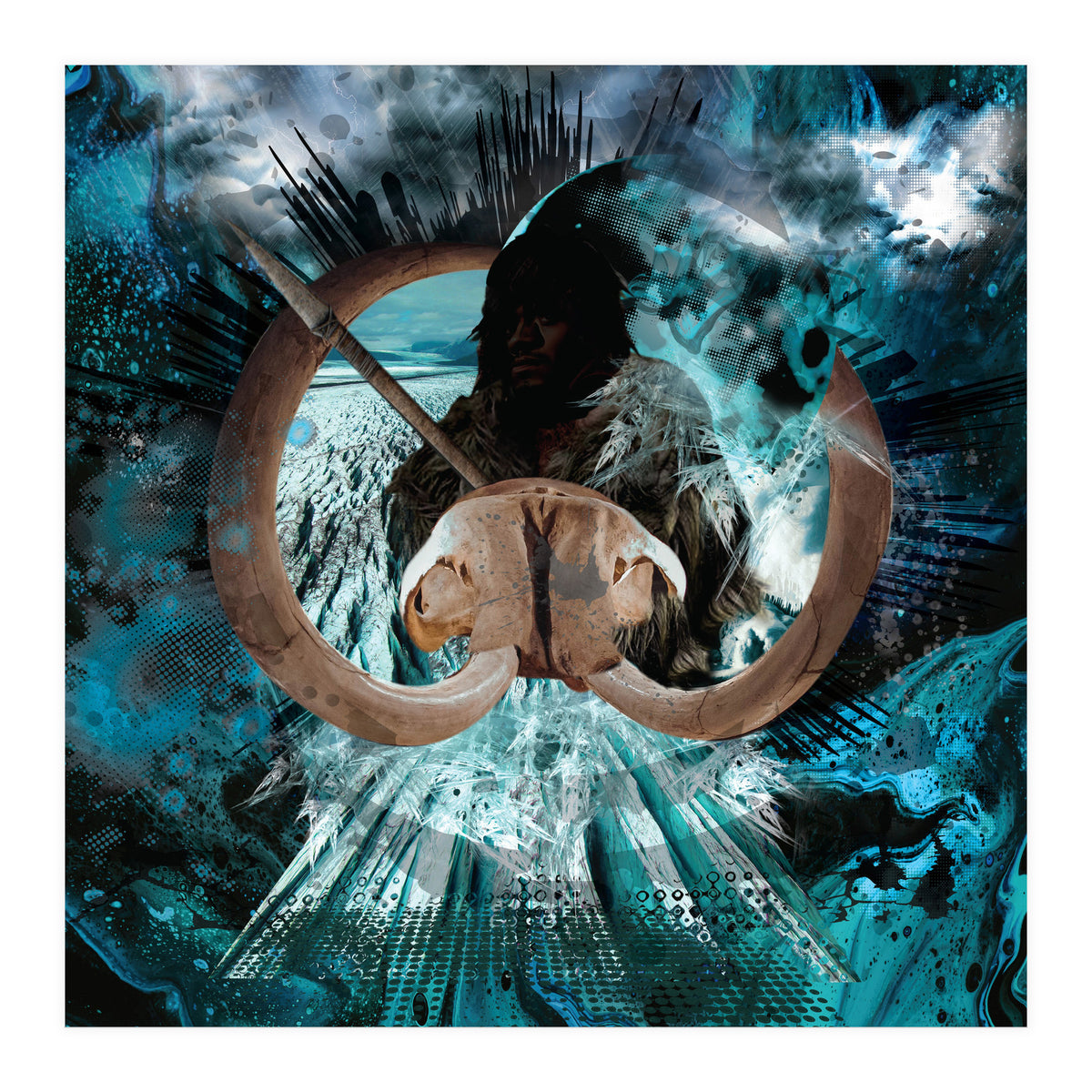 Mammoth Hunt Ice Age (Print Only)