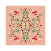 Flowers And Hearts  (Print Only)