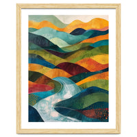 Abstract Rolling Hills Landscape
