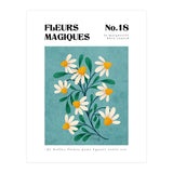 Magical Flowers No.18 Duck Egg Daisies (Print Only) thumbnail