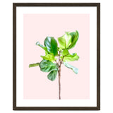 Intimate Energy, Blush Pastel Botanical Plant Minimal Painting, Pink Green Nature thumbnail