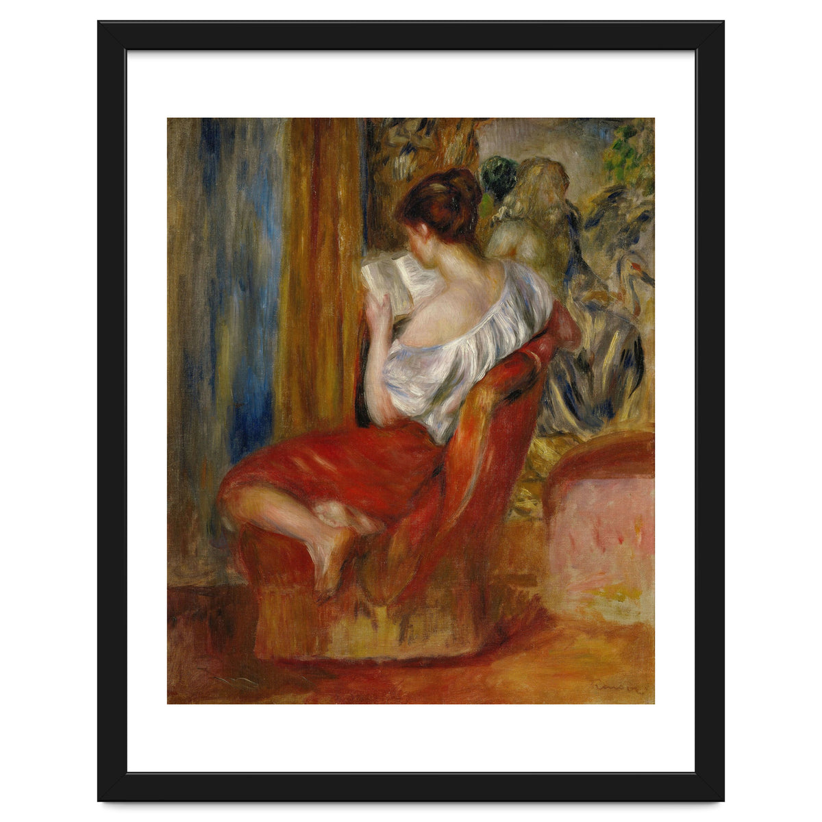 La liseuse-reading woman, around 1900. Oil on canvas, 56 x 46 cm.