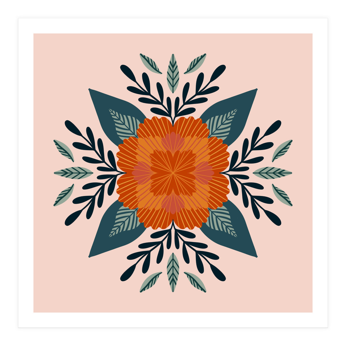 Orange Flower (Print Only)