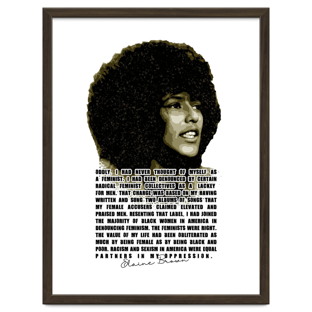 Elaine Brown American Prison Activist Legend in Vintage Quotes