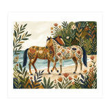 Horses In Blooming Paradise (Print Only) thumbnail