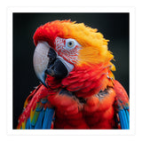 Scarlet Macaw Parrot Portrait Vivid Colors (Print Only) thumbnail