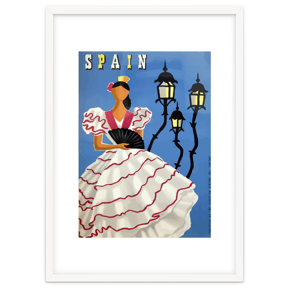 Spain, A Lady in Traditional Costume