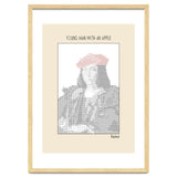 Young Man with an Apple (1505) – Raphael (ascii art) thumbnail