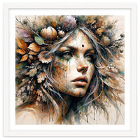 Harvest Crown Druid Woman Portrait