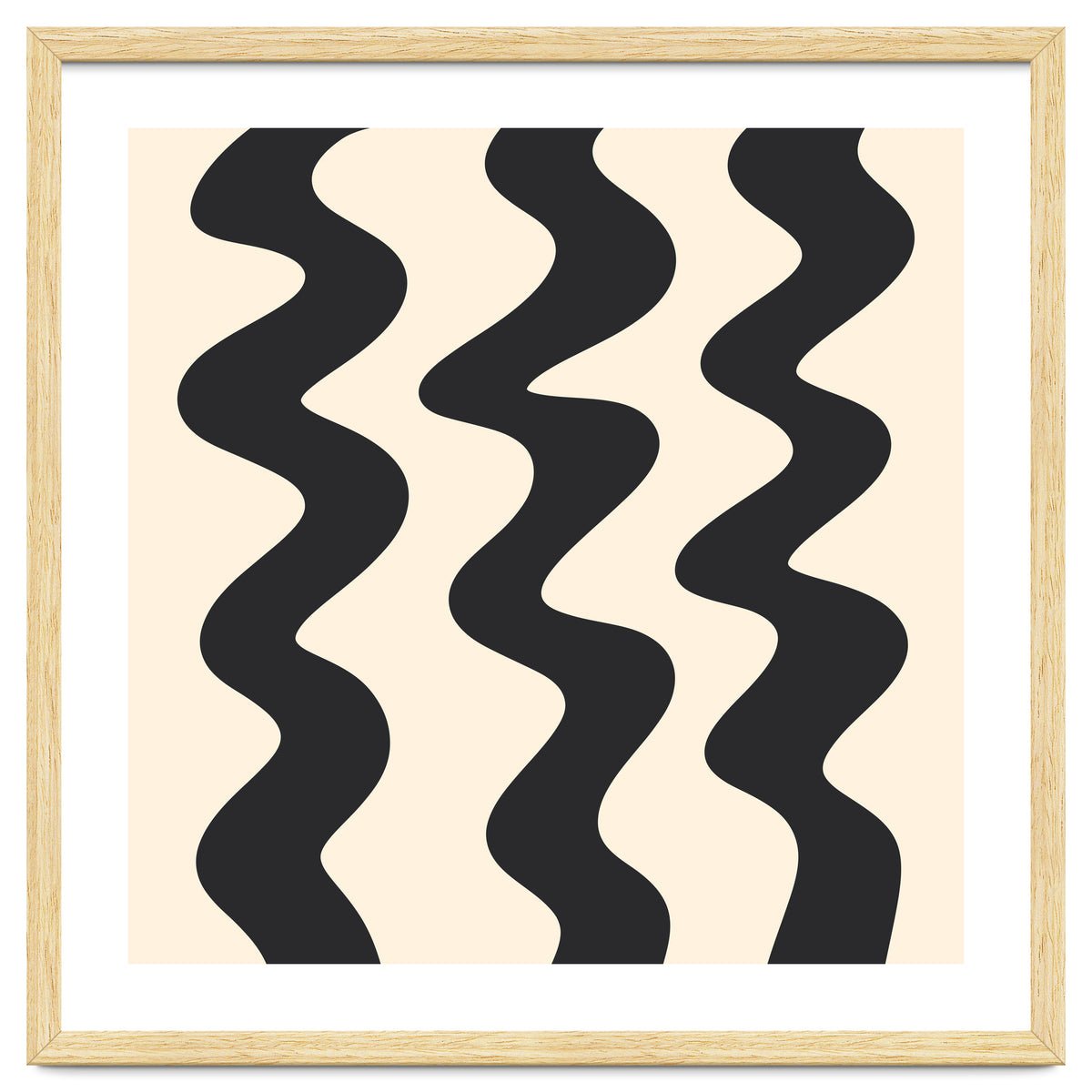 Squiggly Lines - monochrome