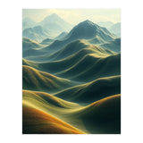 Ethereal Green Mountain Ridges Art (Print Only) thumbnail