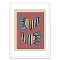 Striped Bird Pair I