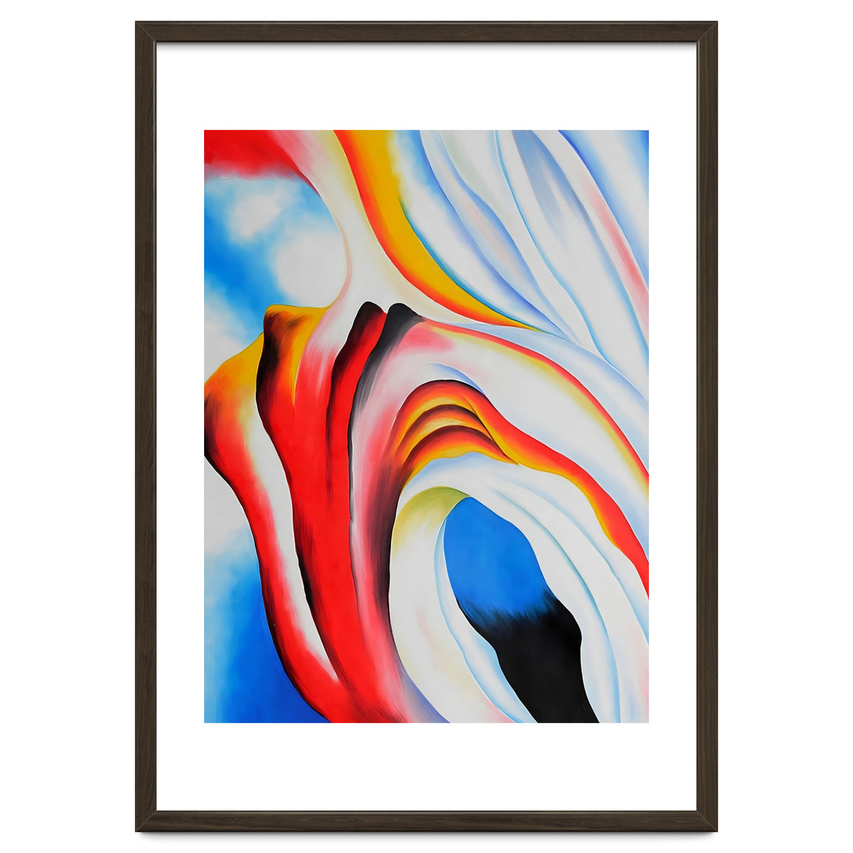 Georgia O’Keeffe – Music, Pink and Blue (1918) | Abstract Modernist Harmony of Color and Emotion