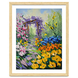 Sun-Drenched Garden Pergola Oil Painting thumbnail