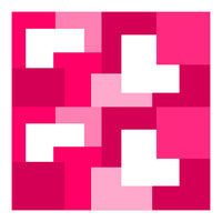 Pink Abstract Square Tiles (Print Only)