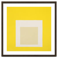 JOSEF ALBERS - HOMAGE TO THE SQUARE YELLOW WHITE