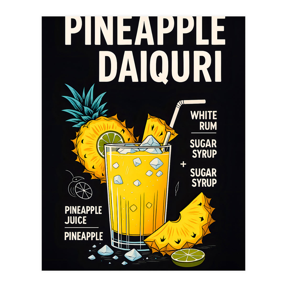 Pineapple Daiquiri  (Print Only)