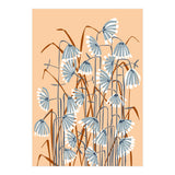 Linocut Flower Meadow Peach Fuzz (Print Only) thumbnail
