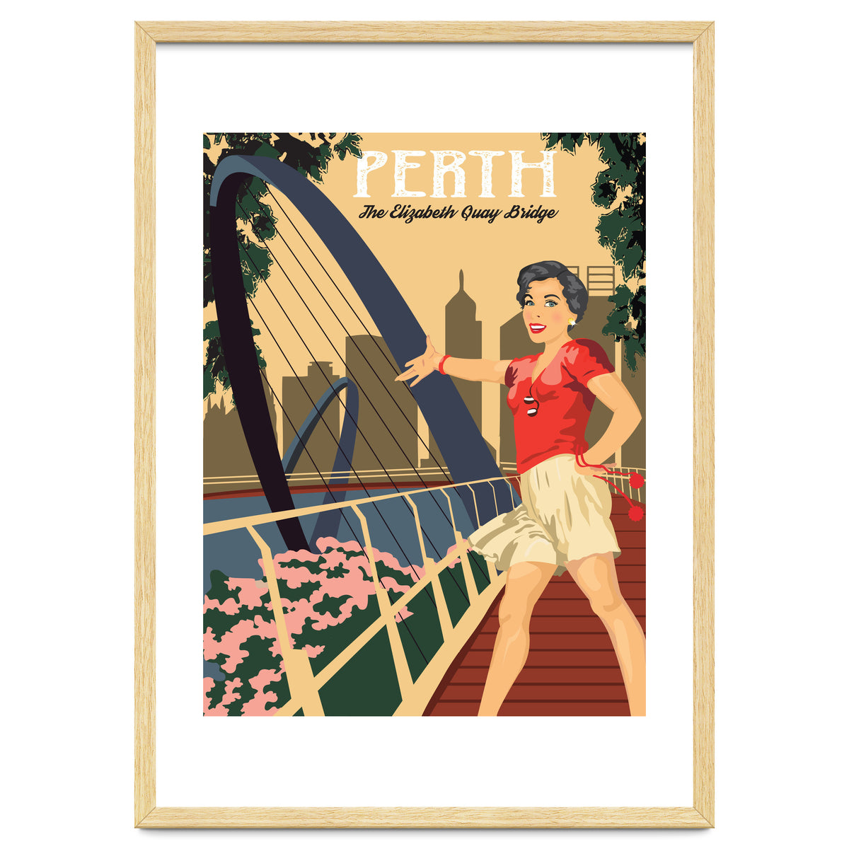 Perth, The Elizabeth Quay Bridge, Australia