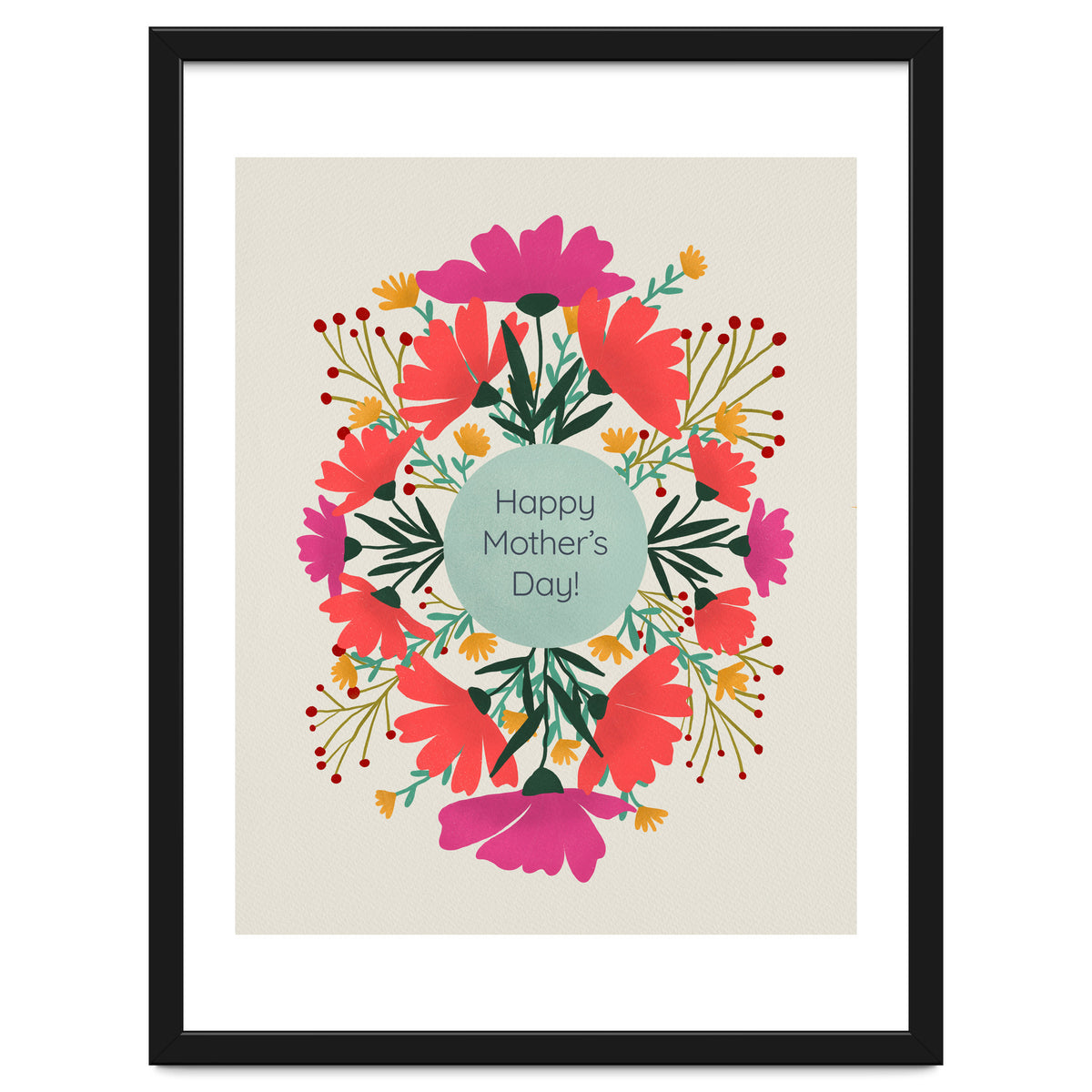 Happy mother's day floral design