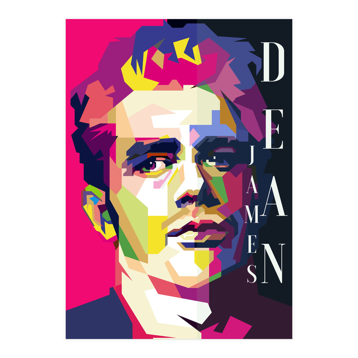 James Dean 60s Hollywood Movies Pop Art Wpap (Print Only)