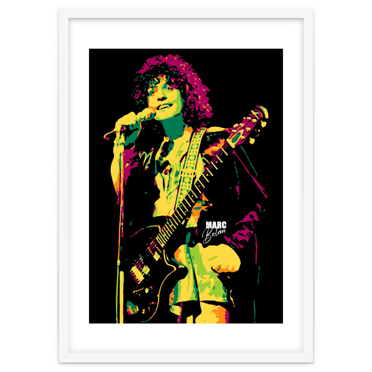 Marc Bolan Musician Legend in Pop Art
