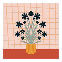 Floral Vase Orange (Print Only)