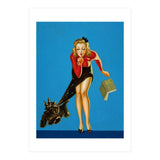 Pinup Girl And Dog Tricks (Print Only) thumbnail