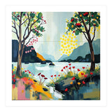 Serene Mountain Lake Landscape (Print Only) thumbnail