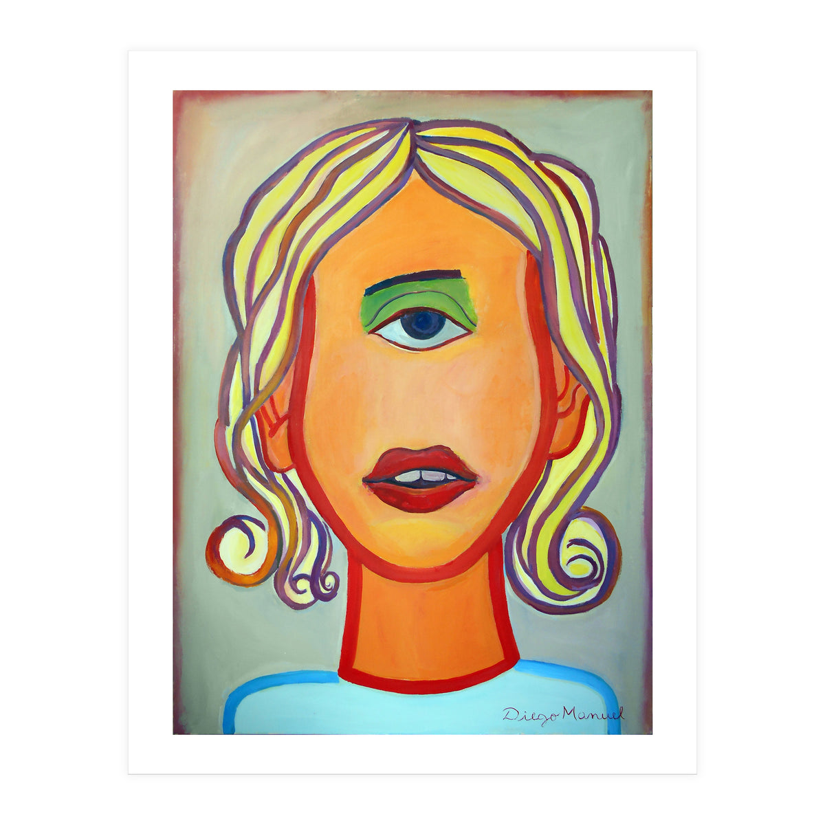 Cabeza De Mujer (Print Only)
