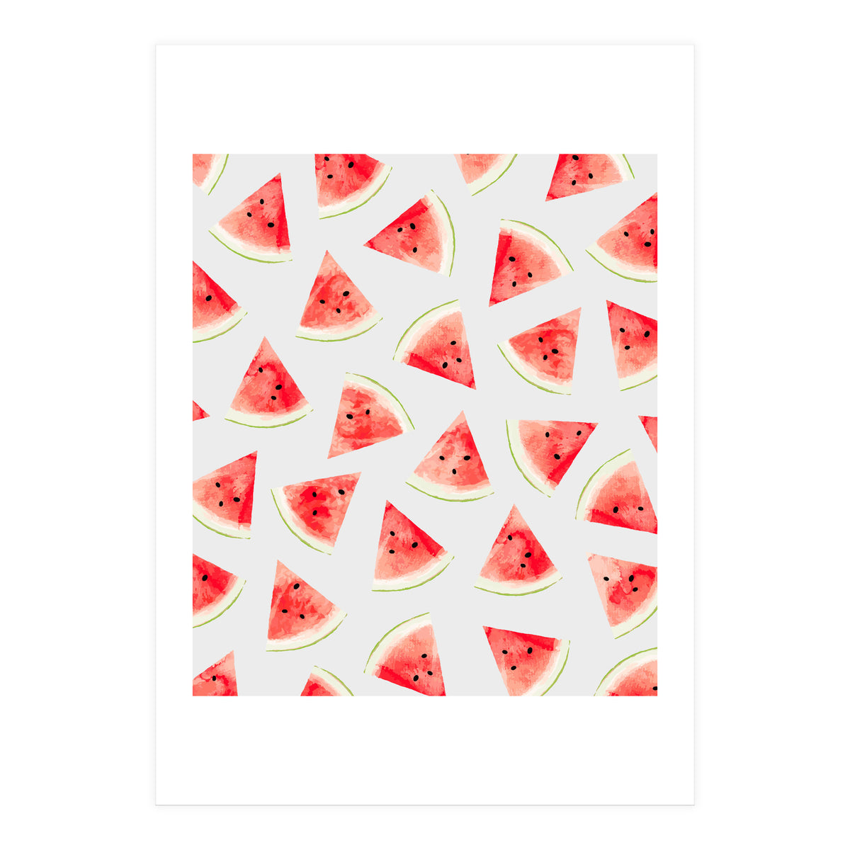 Watercolor Watermelon Pattern (Print Only)