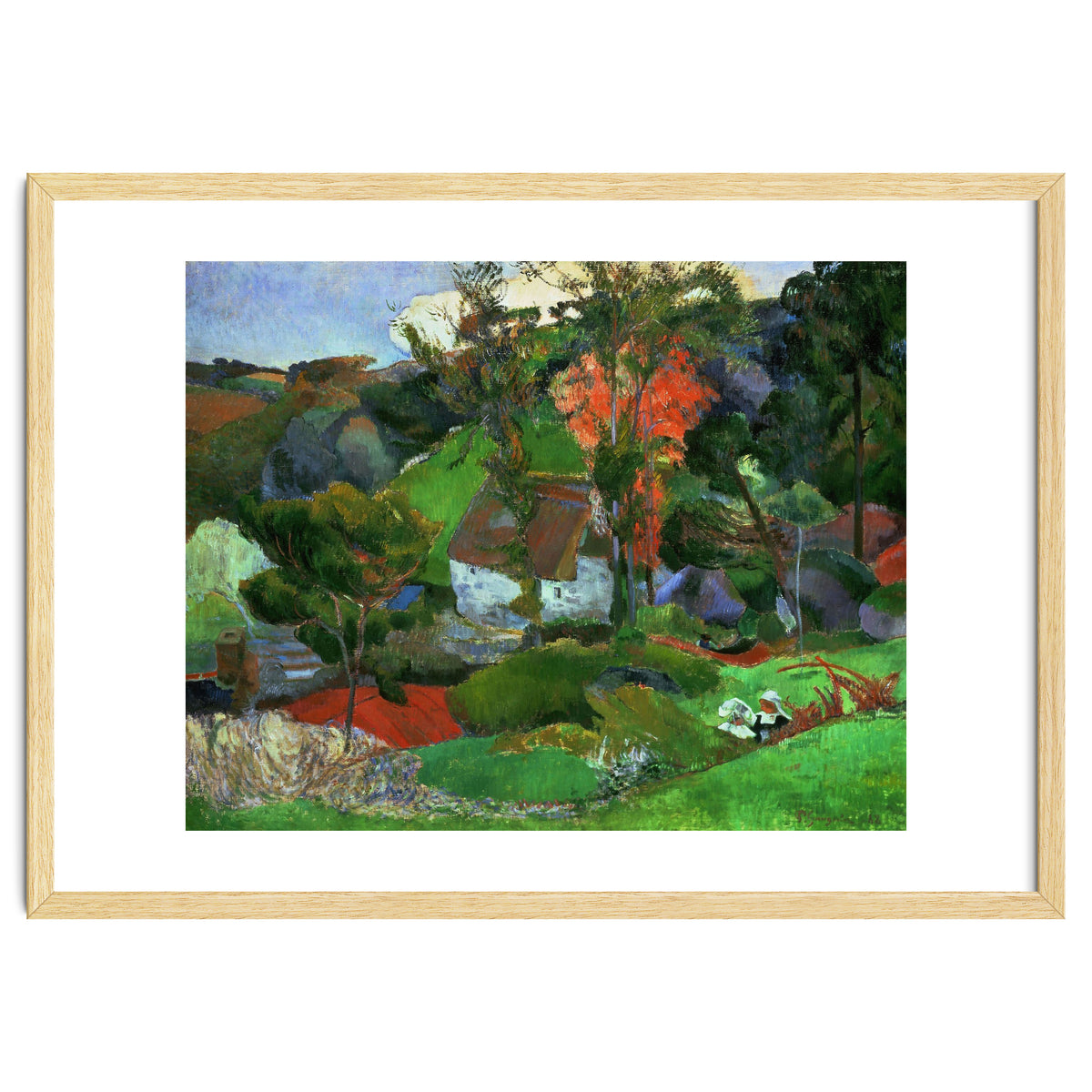 Paul Gauguin / 'Aven running through Pont-Aven', 1888, Oil on canvas.