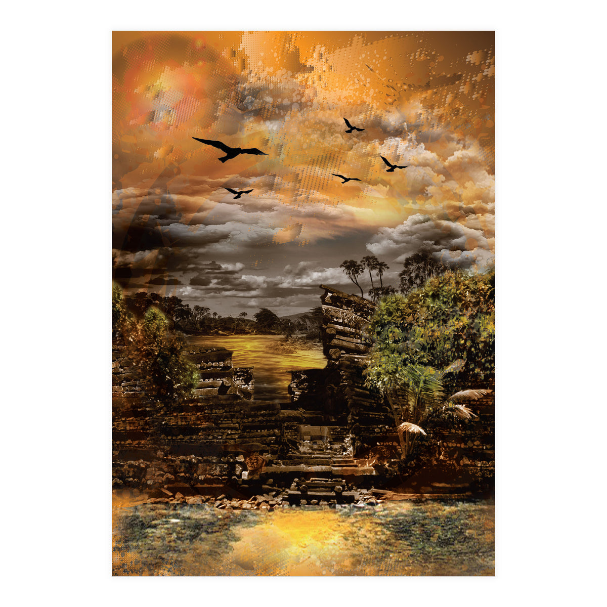 Mysterious Island Pacific Ocean (Print Only)