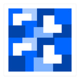 Blue Abstract Square Tiles (Print Only) thumbnail