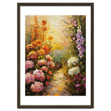 Golden Hour Summer Garden Path Oil Painting thumbnail