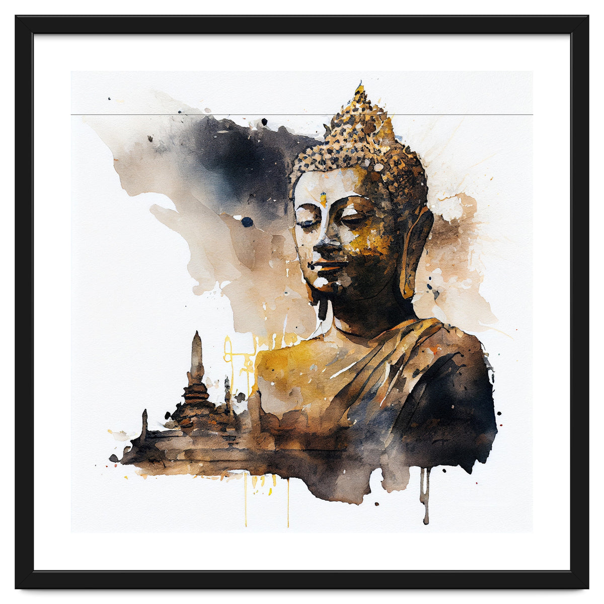 Watercolor Buddha #1