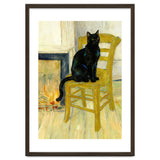 Black Cat on the Yellow Chair, Cozy Van Gogh Vintage Style, Cat at Eternity’s Gate thumbnail