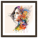 Quiet Muse In Watercolor Blooms thumbnail