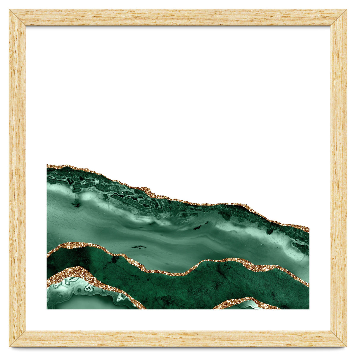 Emerald & Gold Agate Texture 08