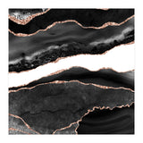 Black & Rose Gold Agate Texture 08  (Print Only) thumbnail