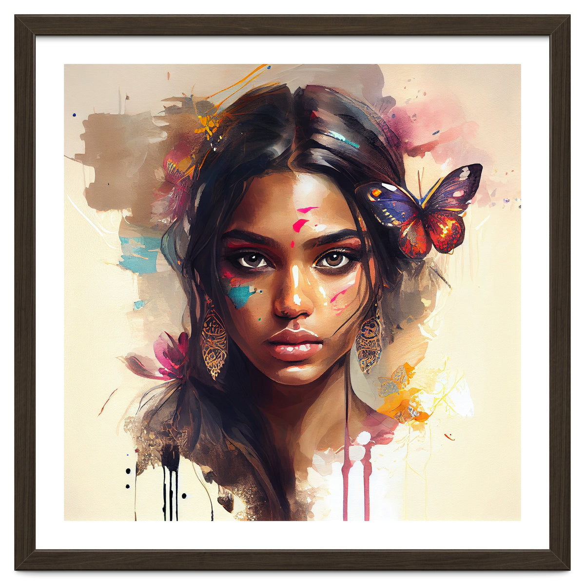 Watercolor Hindu Woman #1