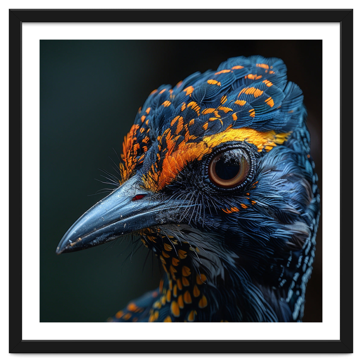 Close Up Of A Colorful Bird Head And Eye