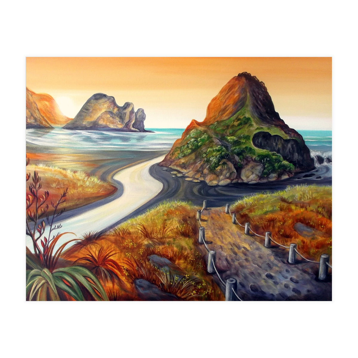 Piha In Golden Tones (Print Only)