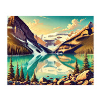 Vintage Lake Louise Banff Poster, Canada (Print Only)