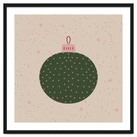 Christmas globe with snowflakes