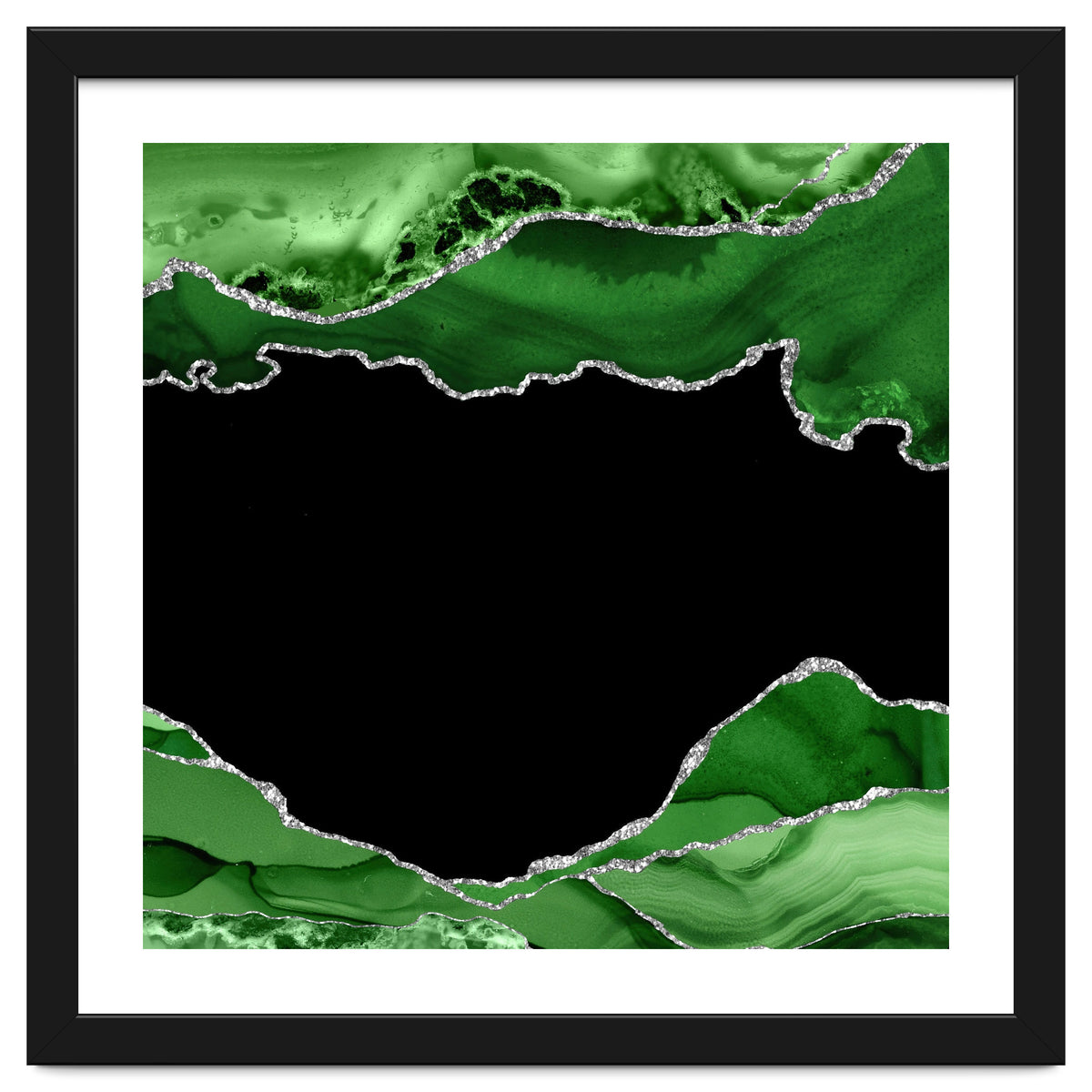 Green & Silver Agate Texture 04